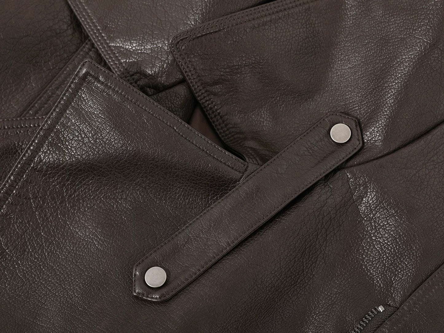 Café Noir Vintage Lapel Moto Jacket