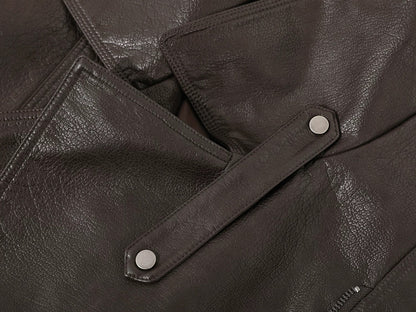 Café Noir Vintage Lapel Moto Jacket