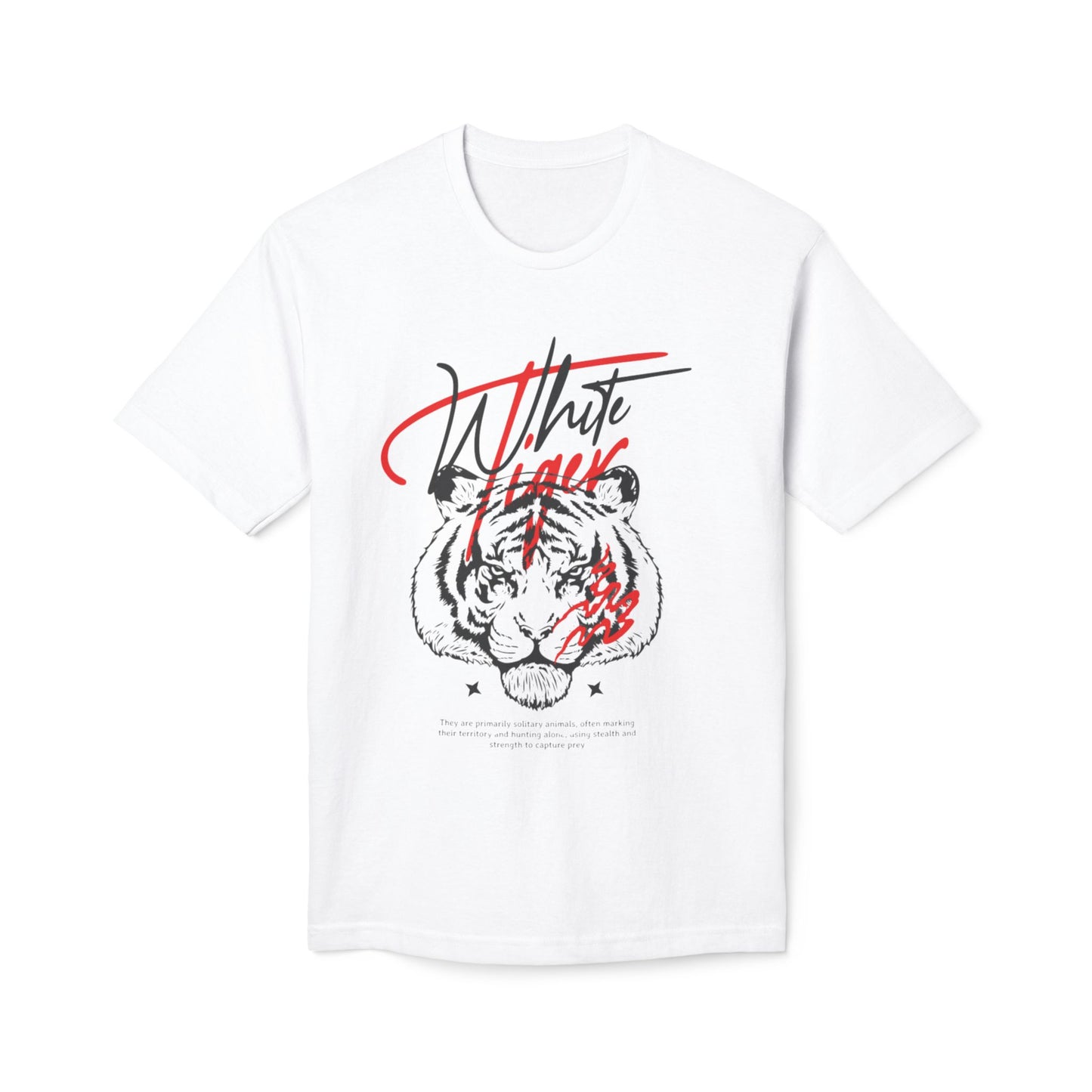 Dynamic Tiger Graphic T-Shirt with Bold Red and Black Accents