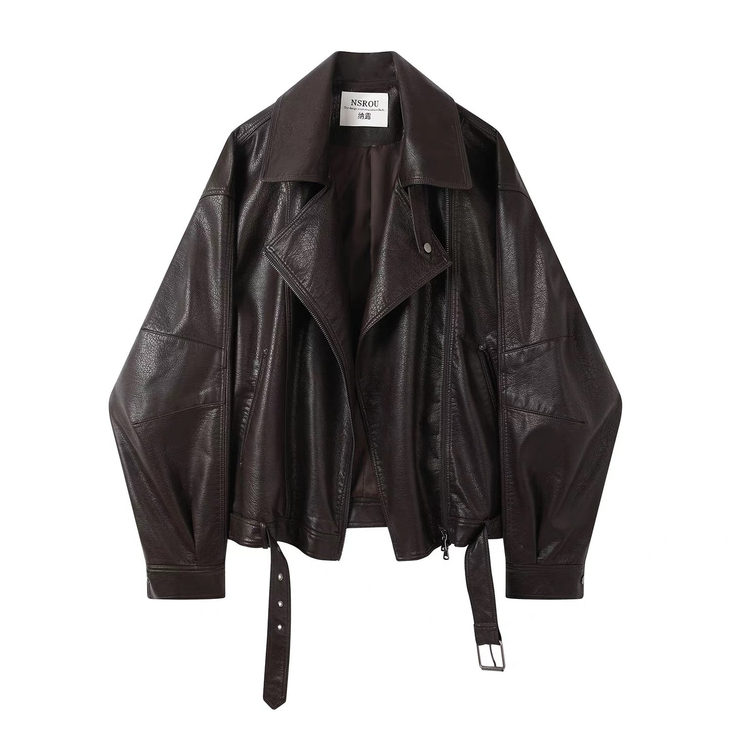 Café Noir Vintage Lapel Moto Jacket