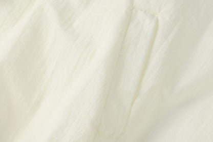 Lightweight Ruffled Drawstring Summer Jacket