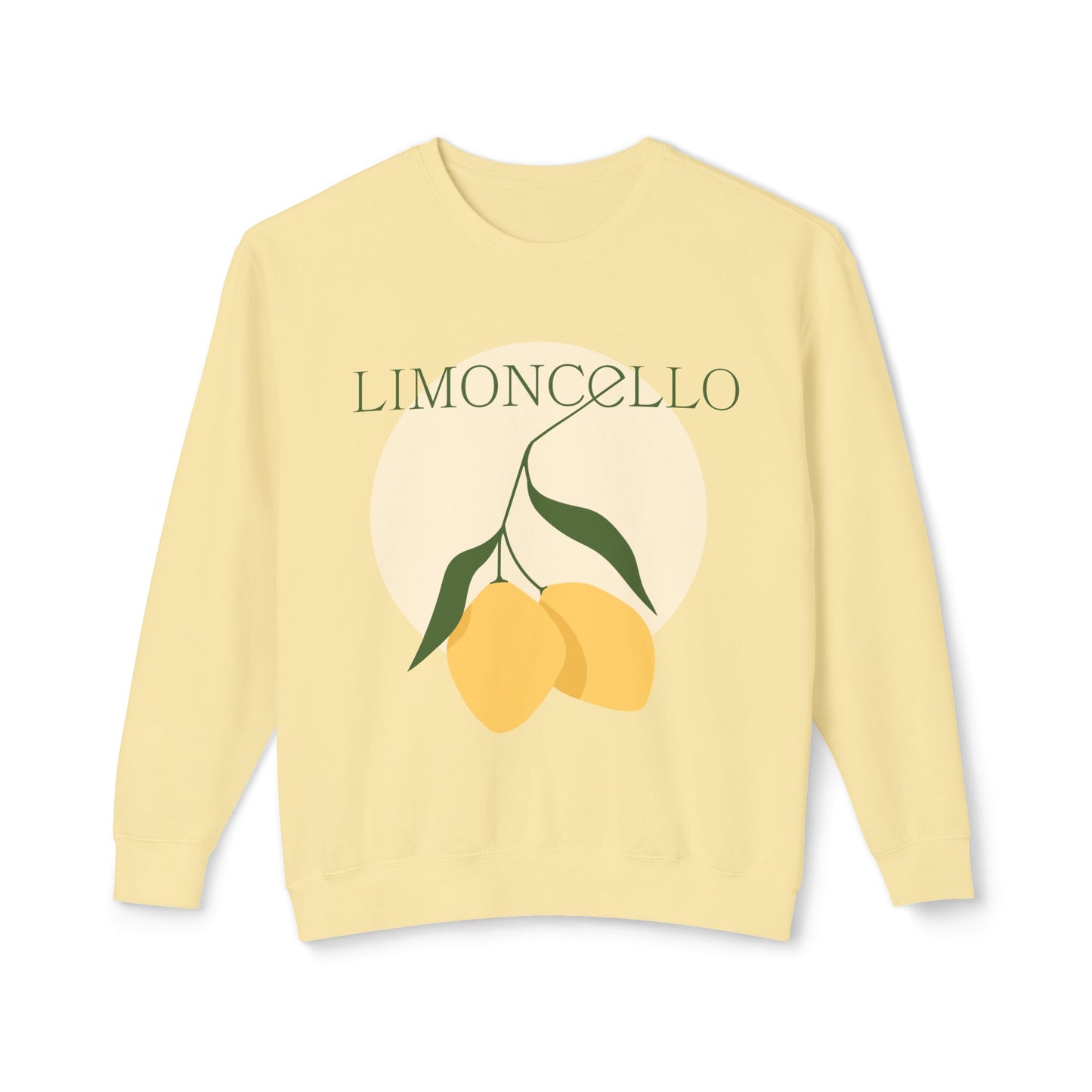 Limoncello Graphic Women's Sweatshirt – Casual, Lightweight, and Stylish Lemon Print Pullover