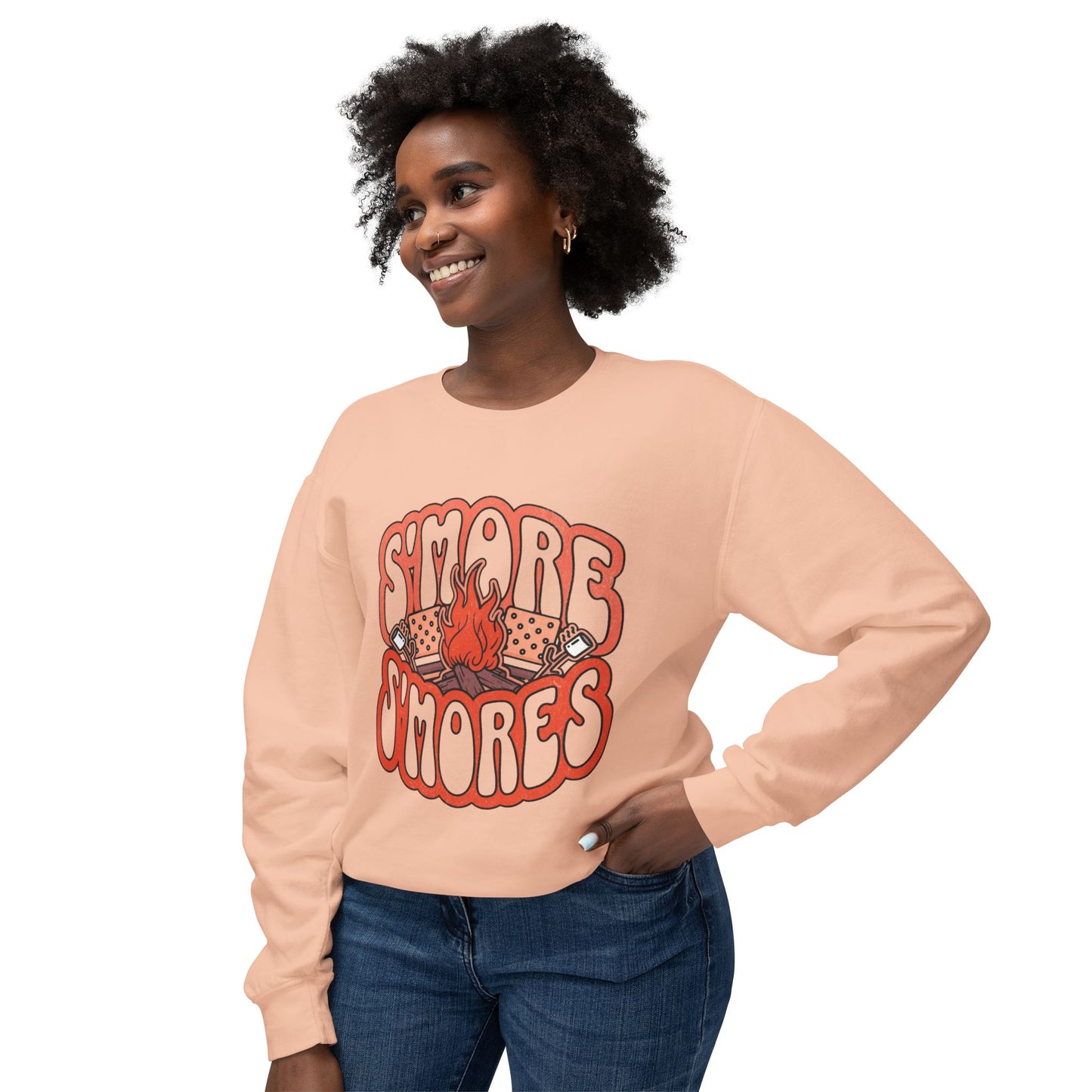 Retro Campfire Women's Sweatshirt – Fun, Cozy, and Vintage Graphic Pullover