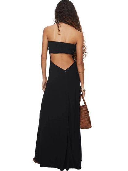 Élan Strapless Sculpted Maxi Dress