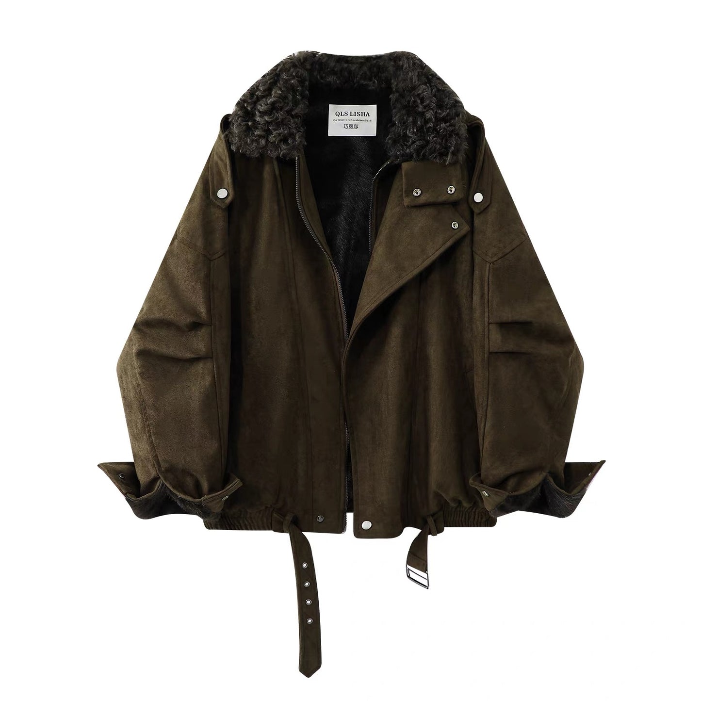 Alpine Luxe Shearling Suede Jacket