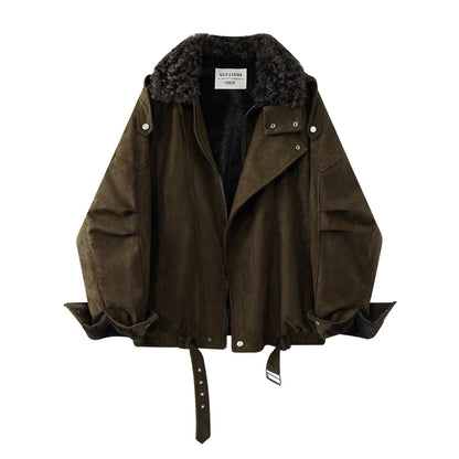 Alpine Luxe Shearling Suede Jacket