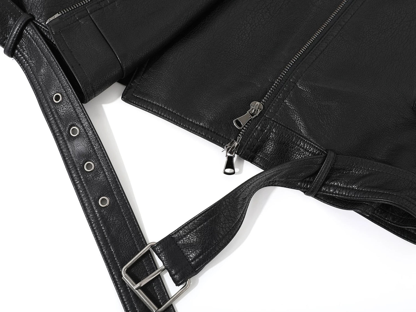 Café Noir Vintage Lapel Moto Jacket