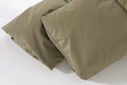 Warm Quilted Puffer Jacket with Collar