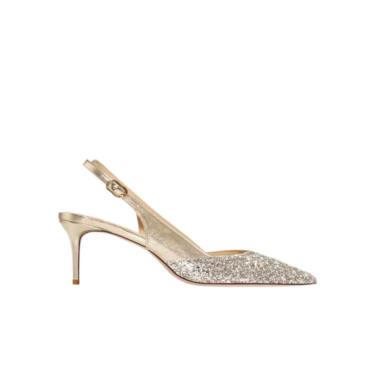 Dazzling Metallic Glitter Party Heels