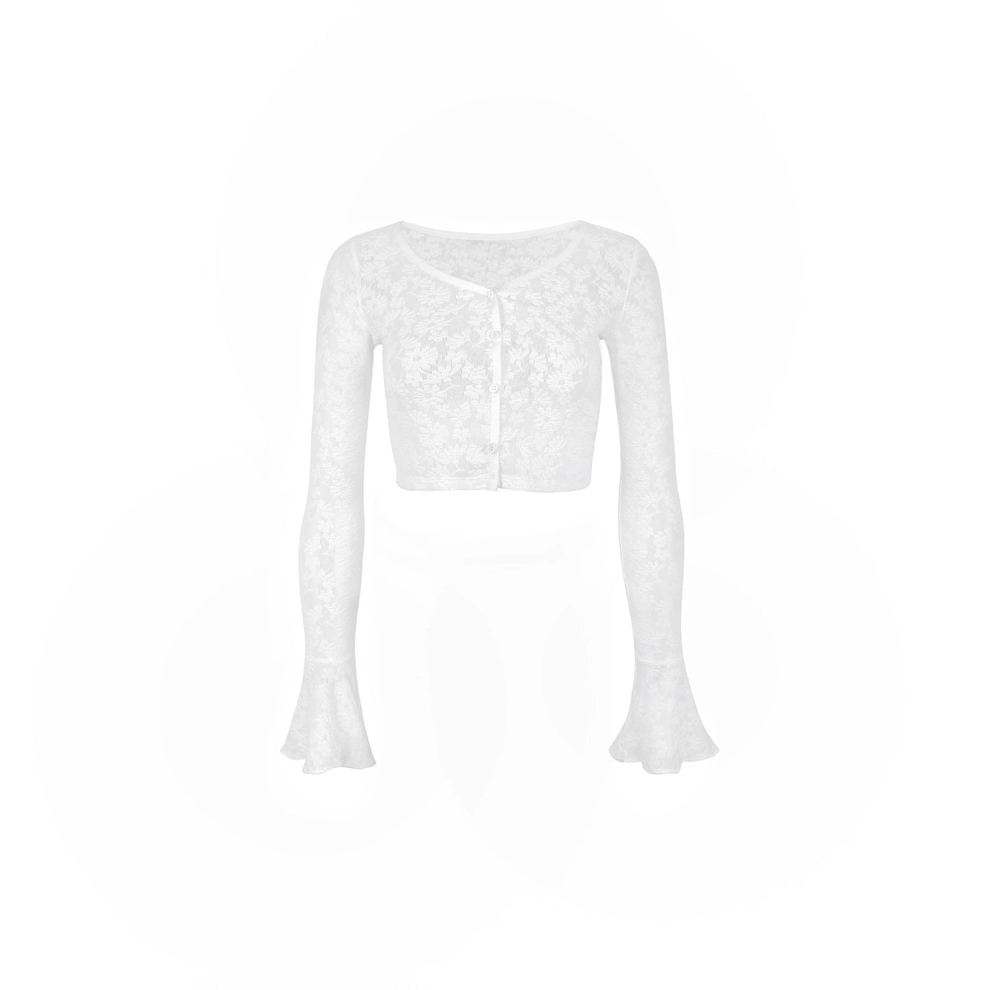 French Lace White Maxi Dress