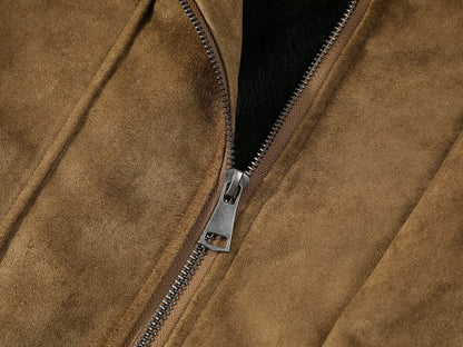 Alpine Luxe Shearling Suede Jacket