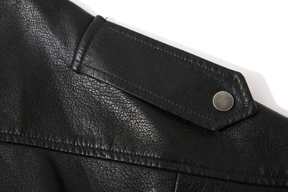 Urban Sculpt Asymmetry Leather Jacket