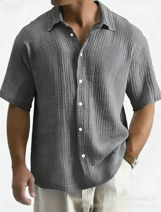 Textured Resort Button Down Shirt