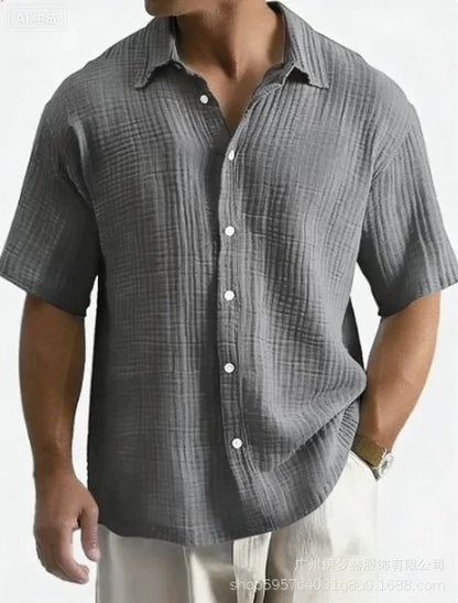 Textured Resort Button Down Shirt
