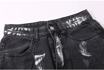 High-Street Graffiti Cargo Jeans