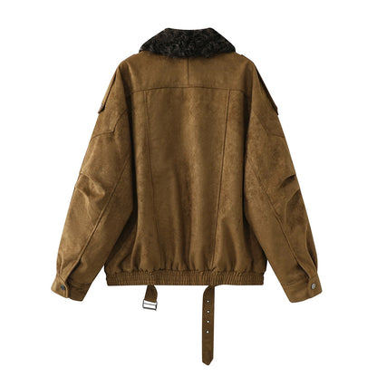 Alpine Luxe Shearling Suede Jacket