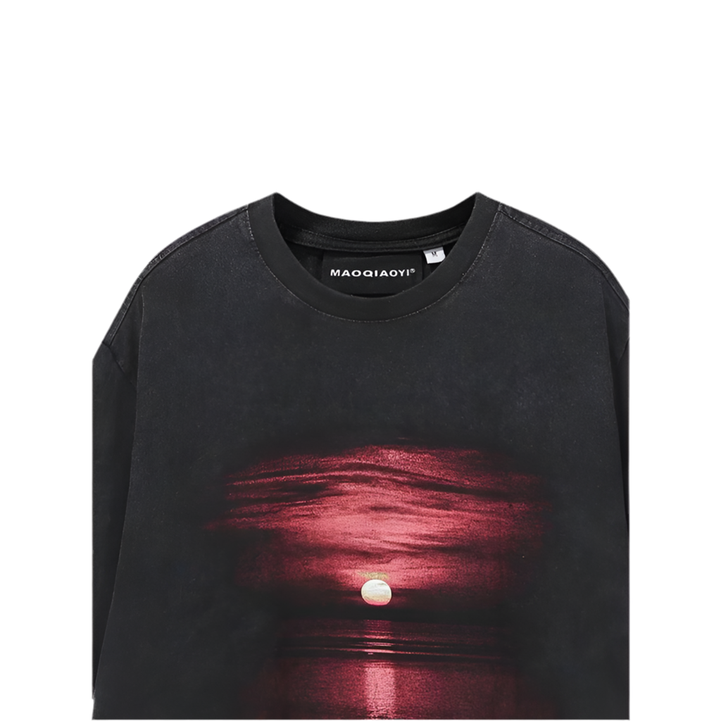 Retro Sunset Glow Graphic T-shirt