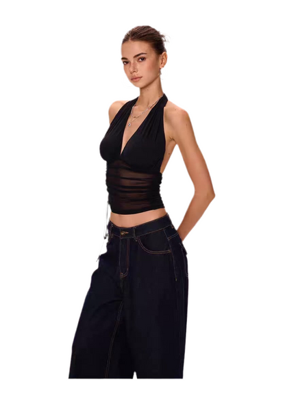 Allure Sheer Mesh Camisole Top