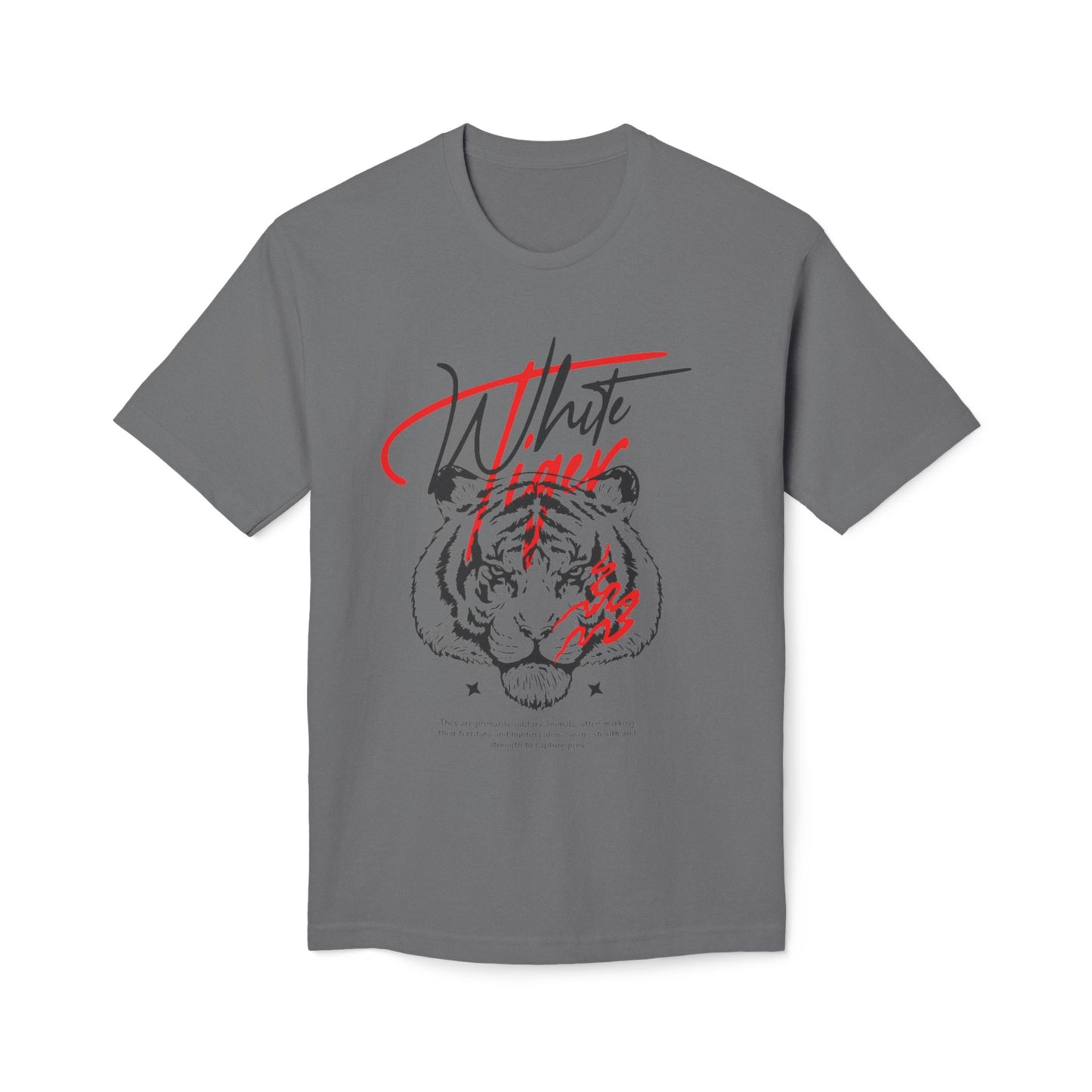 Dynamic Tiger Graphic T-Shirt with Bold Red and Black Accents