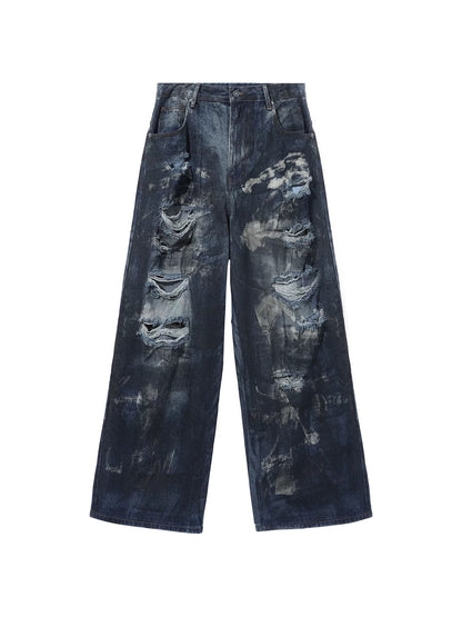 Urban Eclipse Paint-Splatter Jeans