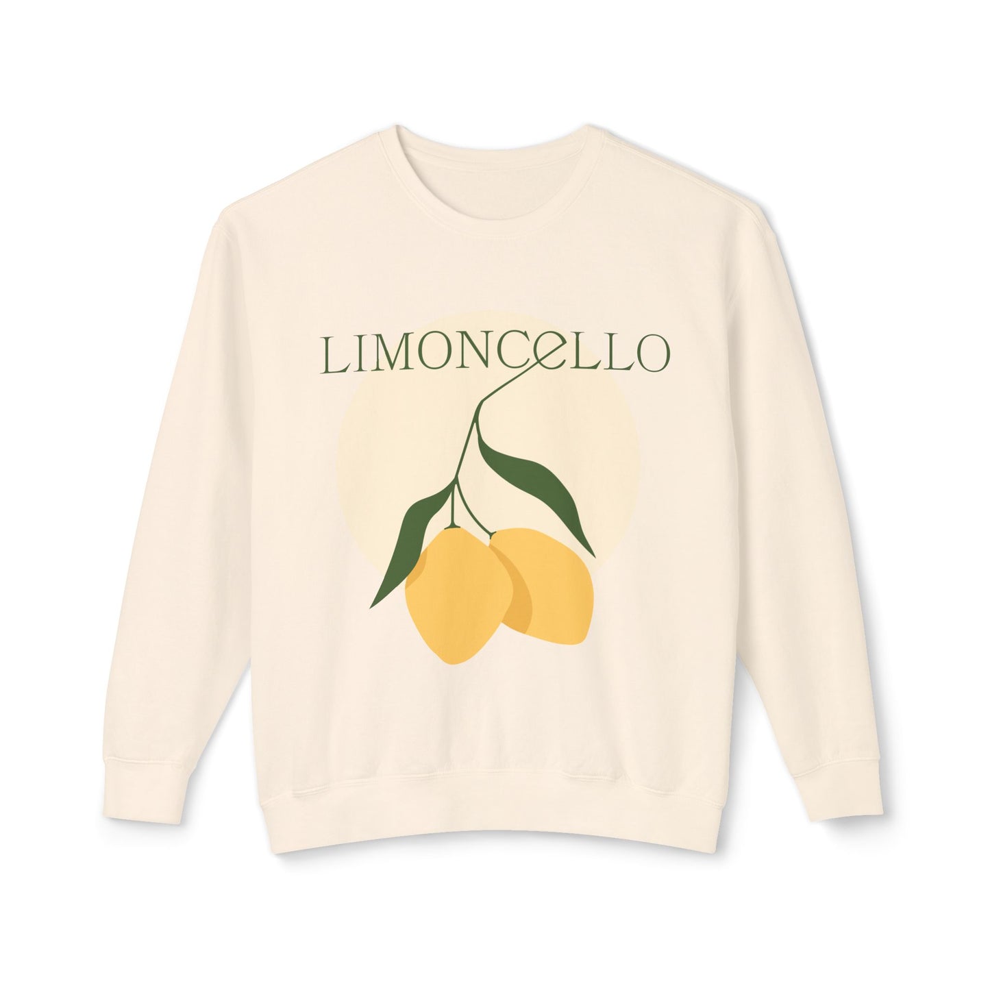 Limoncello Graphic Women's Sweatshirt – Casual, Lightweight, and Stylish Lemon Print Pullover