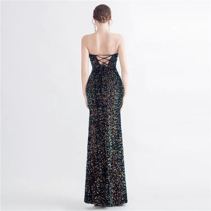 Twilight Glow Sequin Fishtail Dress