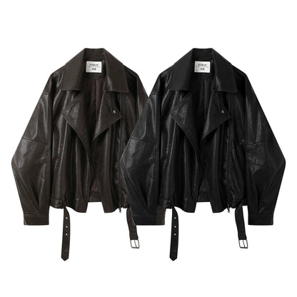 Café Noir Vintage Lapel Moto Jacket