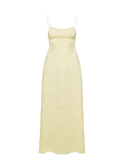 Enchanté Lace Backless Maxi Dress