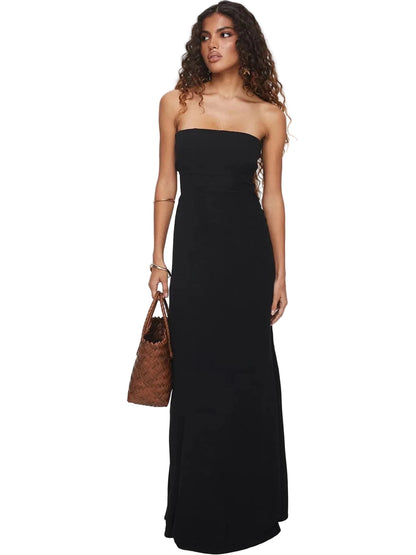 Élan Strapless Sculpted Maxi Dress