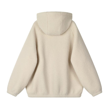 Hooded Fleece Jacket with Pocket
