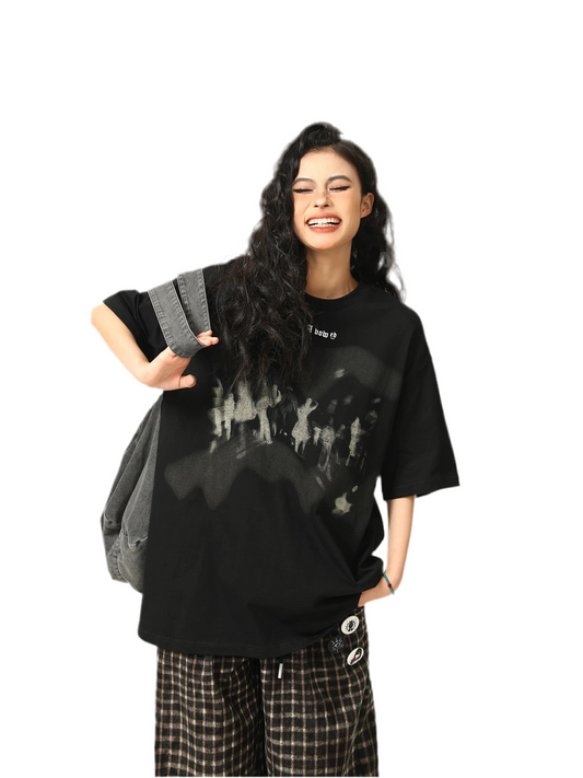 Urban Alien Graphic Oversized Tee