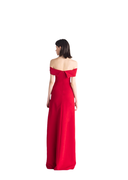Sexy Off-Shoulder Slit Maxi Dress