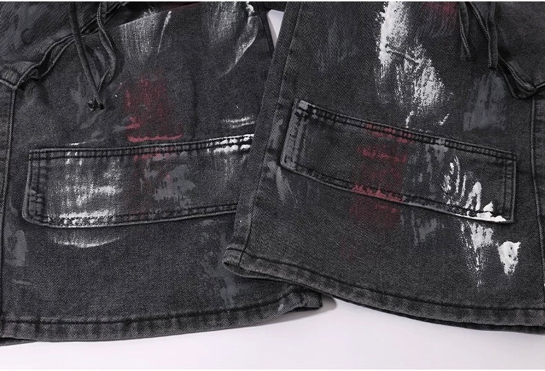 High-Street Graffiti Cargo Jeans