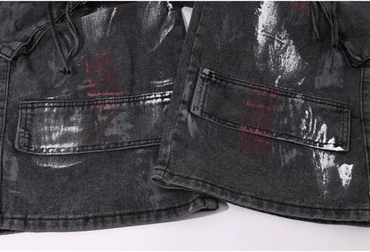 High-Street Graffiti Cargo Jeans