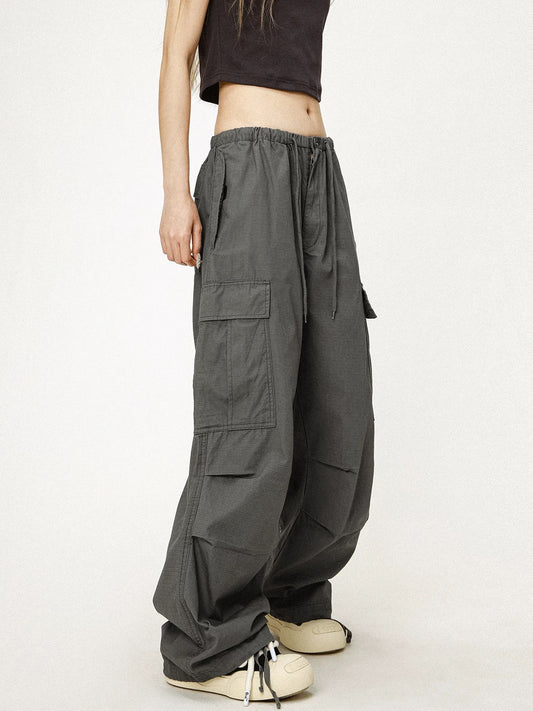 Women's Mid-Rise Straight-Leg Cargo Pants