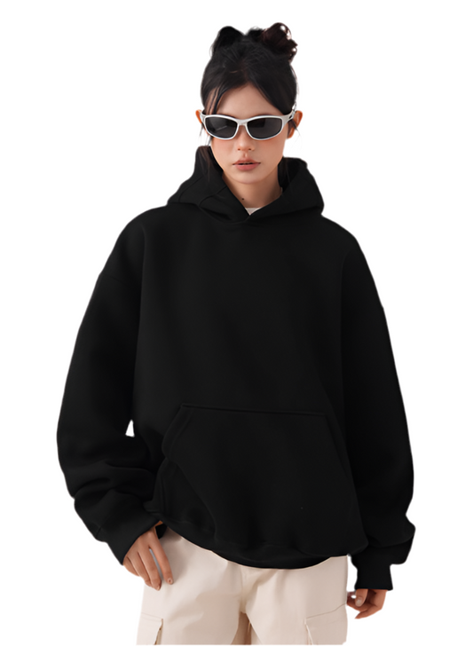Women Casual Solid Color Oversized Hoodie
