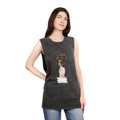 Unisex Stonewash Tank Top