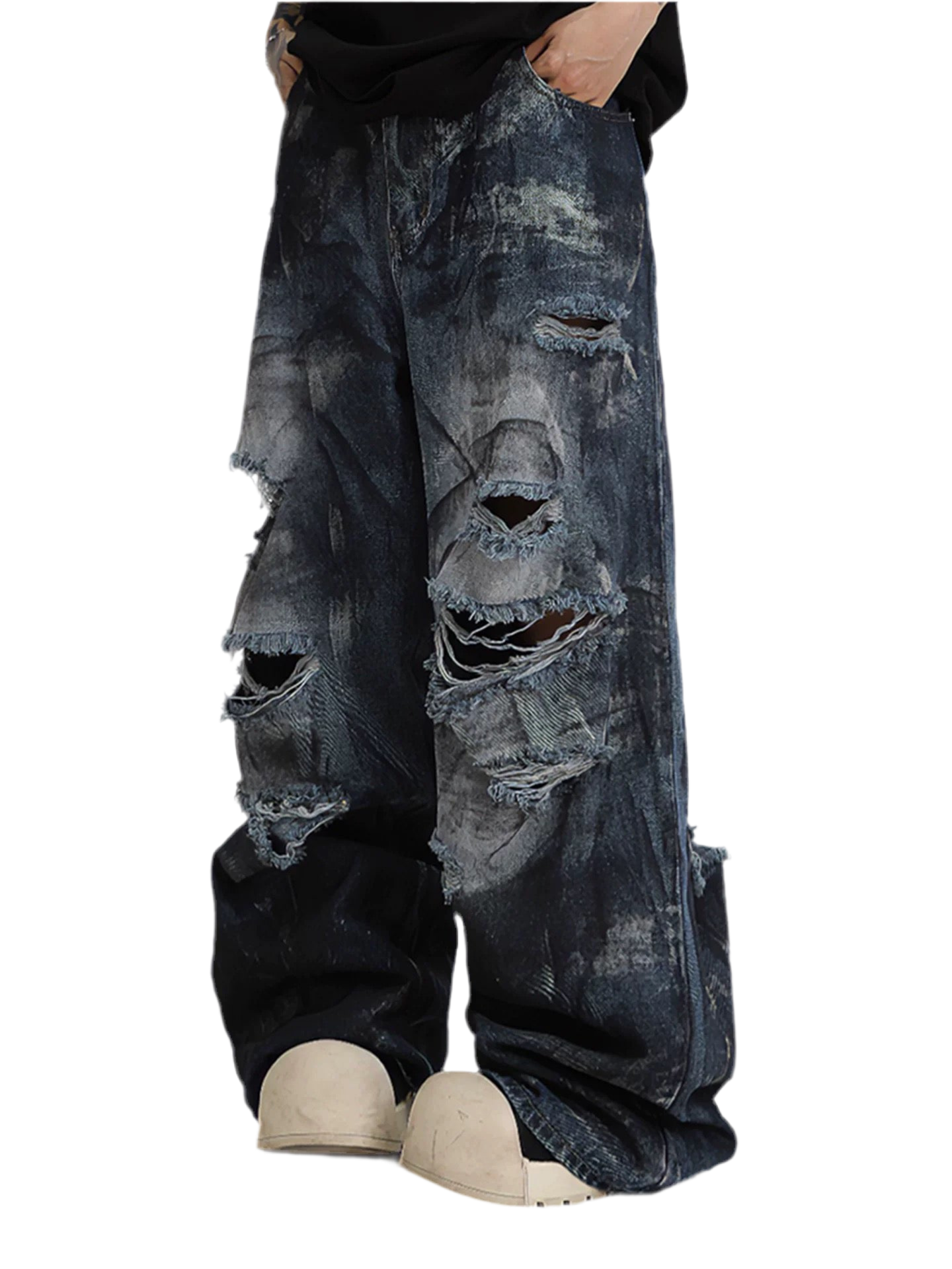 Urban Eclipse Paint-Splatter Jeans