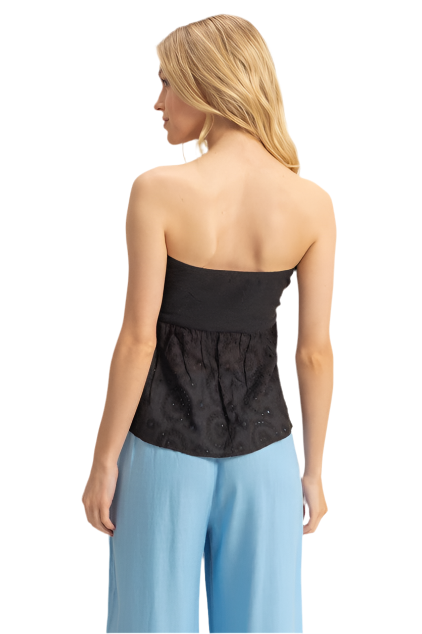 Twisted Sweetheart Neck Tube Top