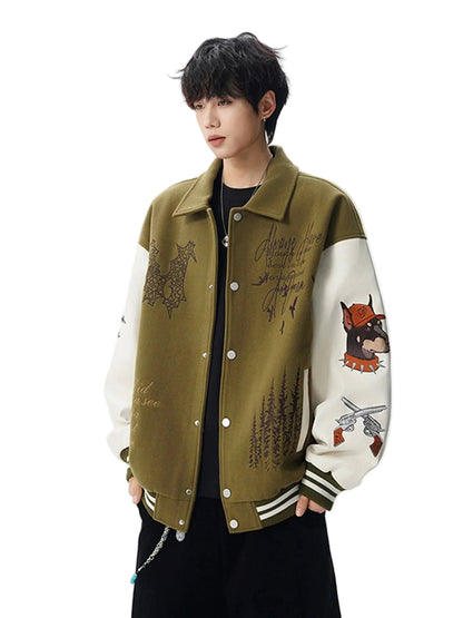 Vintage Embroidered Varsity Jacket