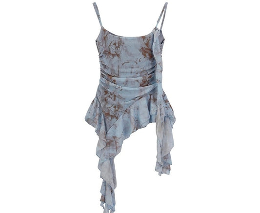 French Retro Mesh Camisole Top