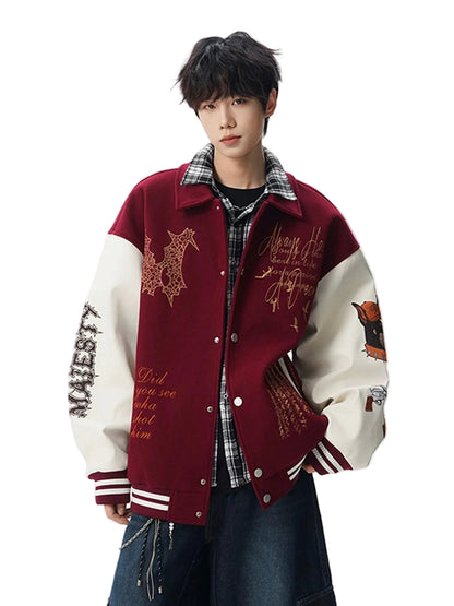 Vintage Embroidered Varsity Jacket