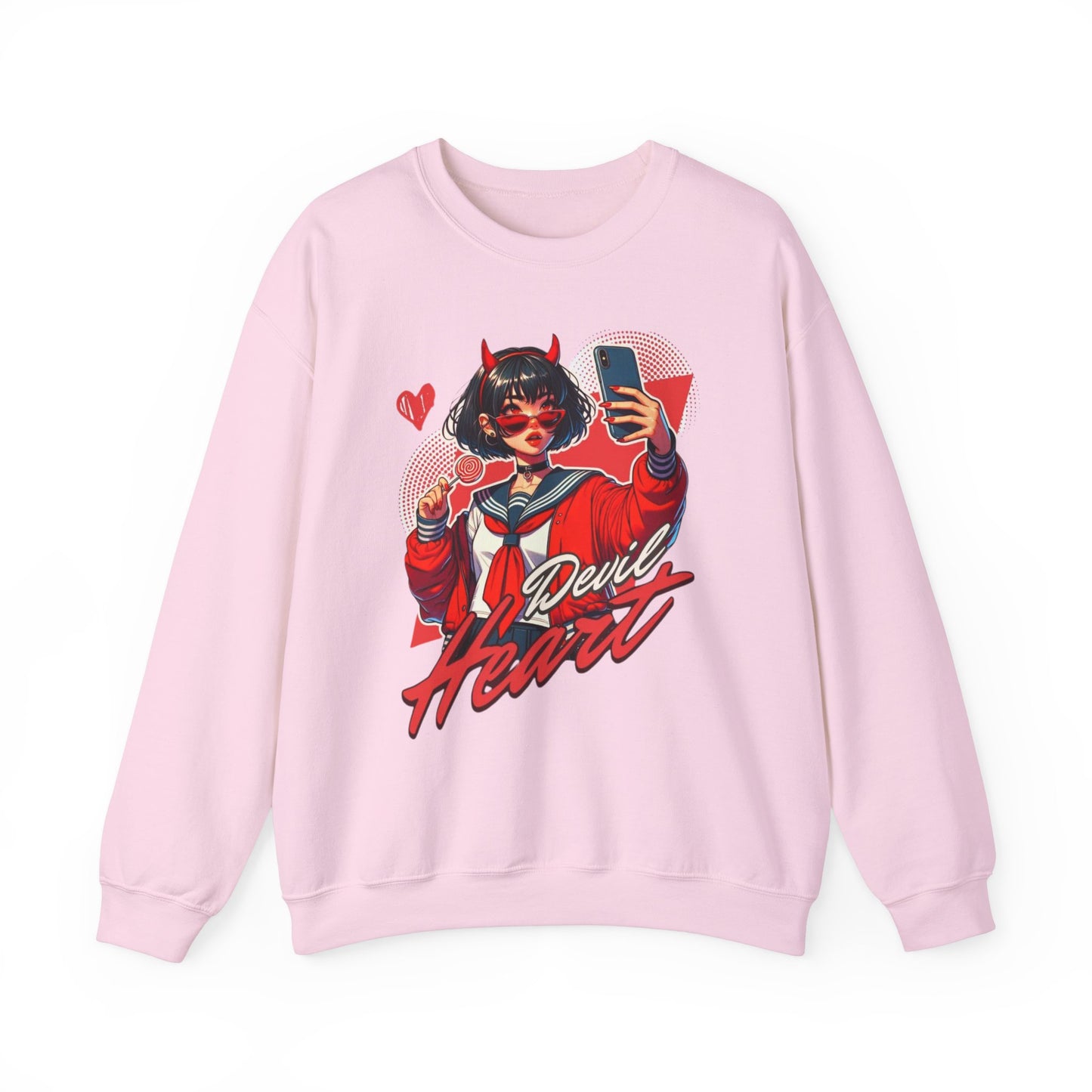 Devil Heart Women's Graphic Sweatshirt – Fun & Bold Casual Wear