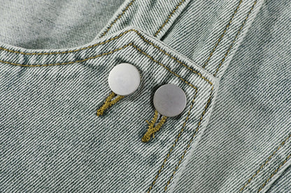 Cropped denim Jacket with Belted Waist