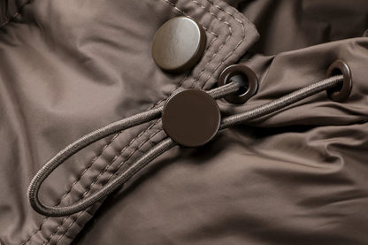 Cropped Hooded Puffer Winter Jacket