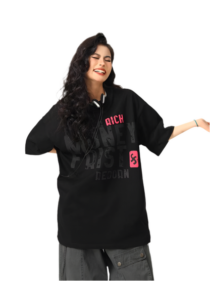 Retro Street Letter Print T-Shirt