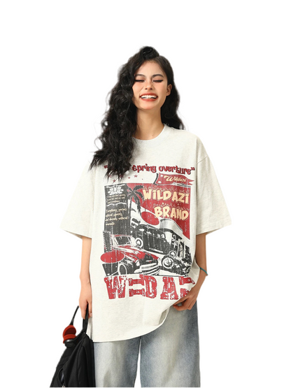 WildAzi Edgy Punk Rock Graphic Tee