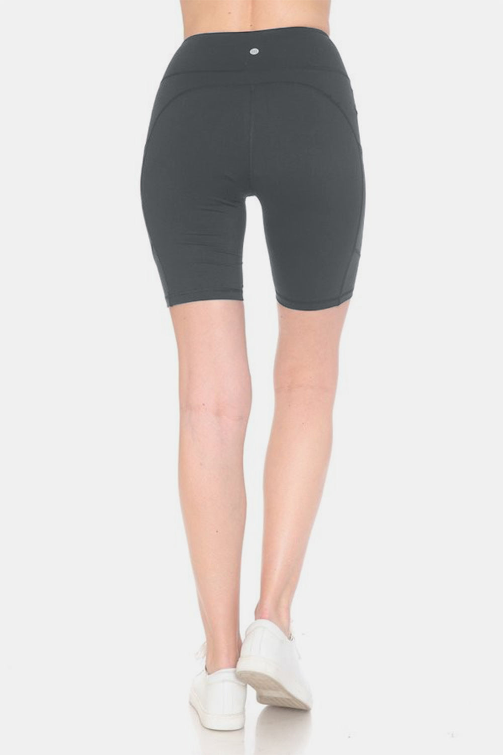 Leggings Depot Full Size High Waist Active Shorts - bllue yonders