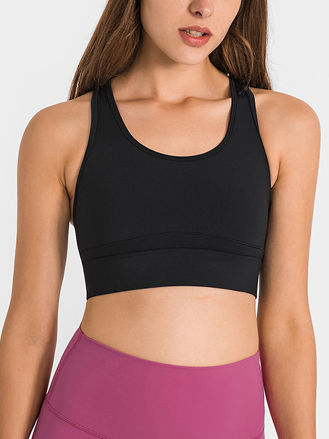 Double Take Round Neck Racerback Cropped Tank Trendsi