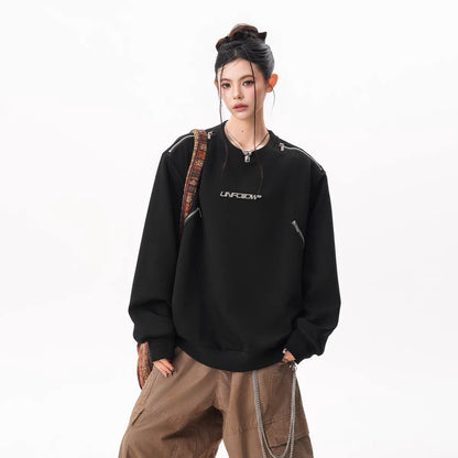 Urban Zippered Streetwear Sweatshirt